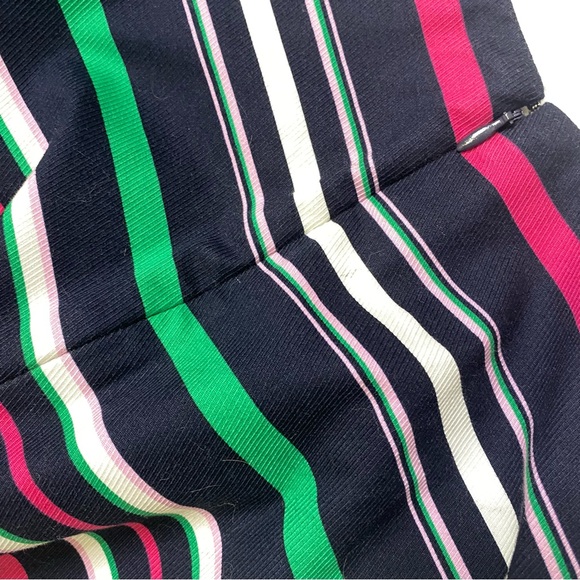 Talbots Fun & Vibrant Stripe Mid-Length Pencil Skirt Fully Lined EUC Size 10 - Picture 4 of 6